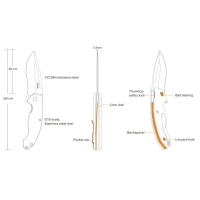 Нож складной RUIKE Knife P852-B цв. Черный превью 11