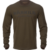 Футболка HARKILA Mountain Hunter L/S T-Shirt цвет Hunting Green / Shadow Brown