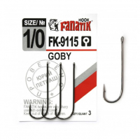 Крючок одинарный FANATIK FK-9115 Goby № 1/0 (3 шт.)