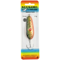 Блесна колеблющаяся KUUSAMO Rasanen 70/20 (бусинка) код цв. BL/GR/G/O-C, UV  превью 2