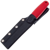 Нож с фиксированным клинком OWL KNIFE Barn сталь Elmax рукоять стеклотекстолит G10 цв. Красный превью 4