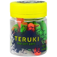 Червь TERUKI Roy 6,5 см (7 шт.) зап. сыр цв. Green/Orange превью 3