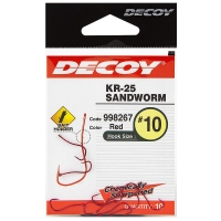 Крючок одинарный DECOY KR-25 Sandworm № 10 (10 шт.) превью 2