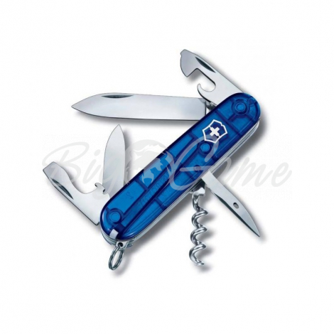 Нож VICTORINOX Spartan 91мм 12 функций цв. синий полупрозрачный фото 1