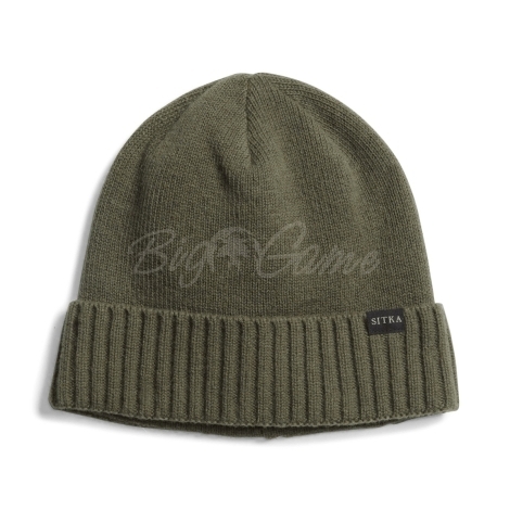 Шапка SITKA Cuffed Knit Beanie цвет Olive Green фото 1