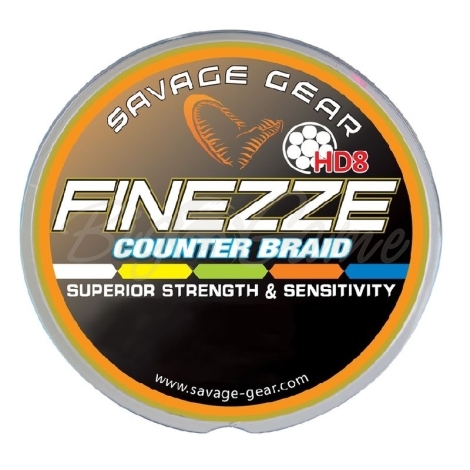 Плетенка SAVAGE GEAR Finezze HD8 Counter Braid 2500 м 0,40 мм цв. многоцветный фото 1