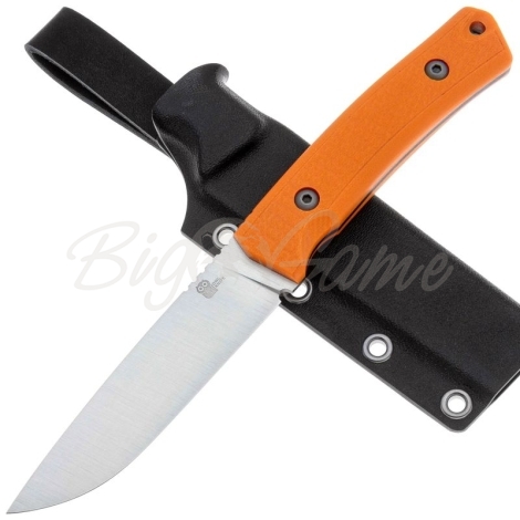 Нож с фиксированным клинком OWL KNIFE Barn-S сталь CPR рукоять стеклотекстолит G10 цв. Оранжевый фото 2