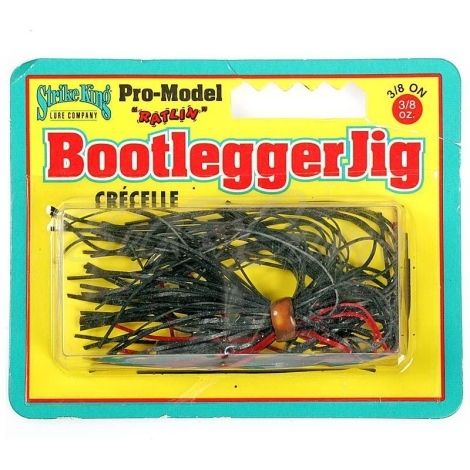 Бактейл STRIKE KING Bootlegger Jig 10,5 г (3/8 oz) цв. black / red фото 1