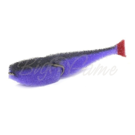 Поролоновая рыбка LEX Classic Fish CD 9 LBB (сиреневое тело / черная спина / красный хвост) фото 1