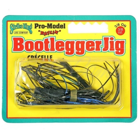 Бактейл STRIKE KING Bootlegger Jig 7 г (1/4 oz) цв. black / blue фото 1