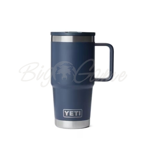 Термокружка YETI Rambler Travel Straw Mug 591 цвет Navy фото 1