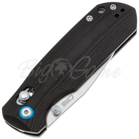 Нож складной полуавтоматический CJRB Maximal сталь AR-RPM9 рукоять стеклотекстолит G10 цв. Черный фото 3