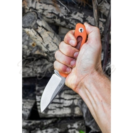 Нож туристический RUIKE Knife F815-J цв. Оранжевый фото 4