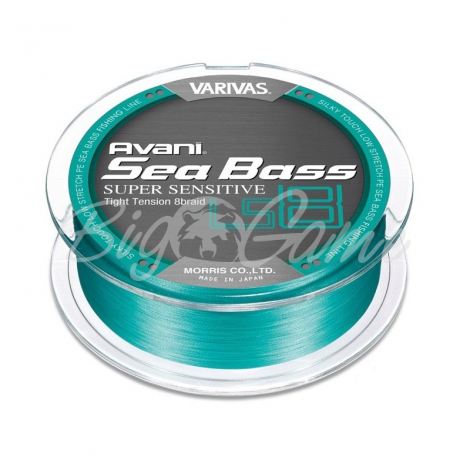 Плетенка VARIVAS Avani Sea Bass Super Sensitive LS8 150 м цв. Мятный # 1,2 фото 1