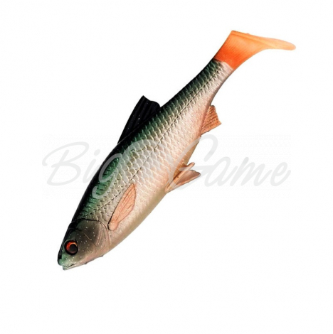 Приманка SAVAGE GEAR 3D LB River Roach Paddletail (2 шт.) Речная плотва 22 см цв. Green Silver фото 1