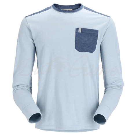 Кофта SIMMS Henry's Fork Crew цвет Sky Heather/Navy Heather фото 1