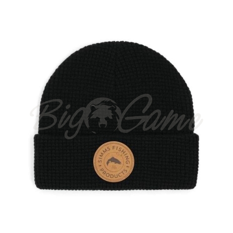 Шапка SIMMS Everyday Waffle Knit Beanie цвет Black фото 1