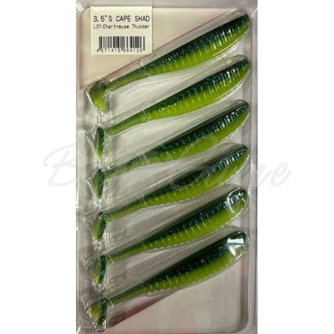 Виброхвост REINS S Cape Shad 4,8" (4 шт.) код цв. L01 фото 1