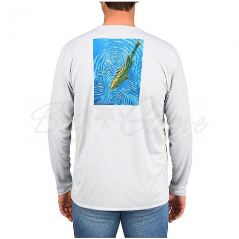 Термокофта SIMMS Solar Tech Tee цвет Rising Trout Sterling фото 3