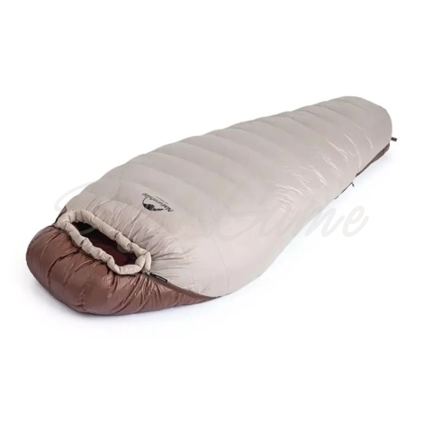 Спальный мешок NATUREHIKE Snowbird -7°C цвет smoke brown фото 3