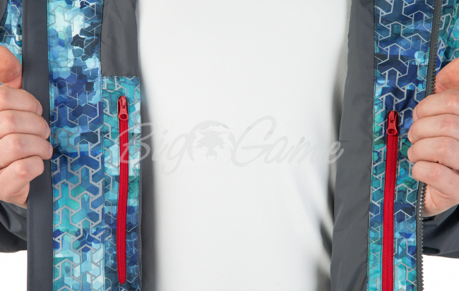 Куртка FHM Gale цвет Голубой принт / Серый фото 12