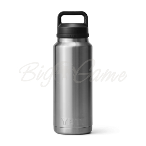 Термос YETI Rambler Bottle Chug Cap 1065 цвет Stainless Steel фото 1