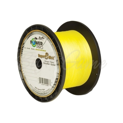 Плетенка POWER PRO Super 8 Slick 1370 м цв. Yellow (Желтый) 0,19 мм фото 1