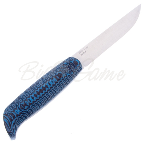 Нож OWL KNIFE North сталь N690 рукоять G10 черно-синяя фото 4
