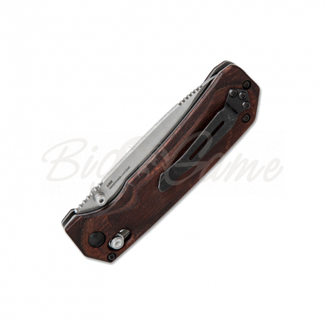 Нож складной BENCHMADE Grizzly Creek сталь S30V рукоять дерево фото 2