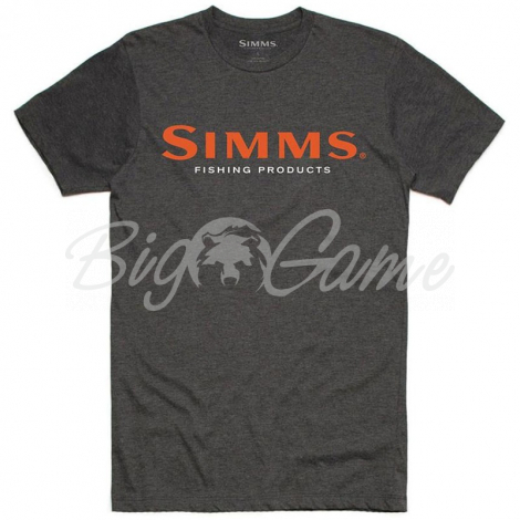 Футболка SIMMS Logo T-Shirt S19 цвет Charcoal Heather фото 1