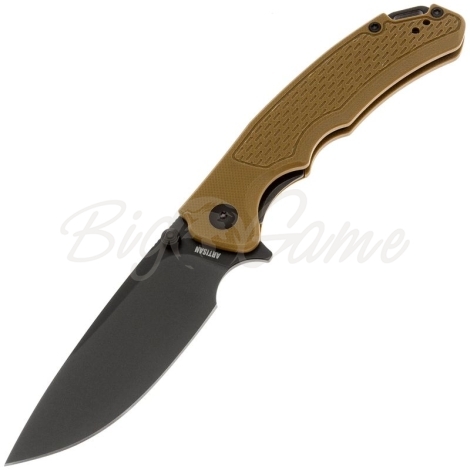 Нож складной полуавтоматический ARTISAN CUTLERY Tradition V2 сталь AR-RPM9 рукоять стеклотекстолит G10 цв. Коричневый фото 1