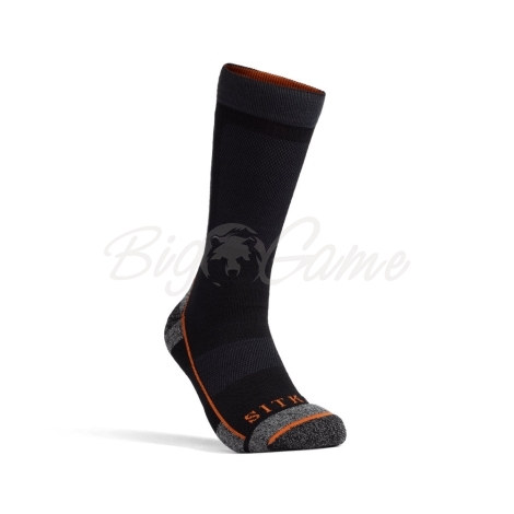 Носки SITKA Mid Wt Crew Sock цвет Black фото 1
