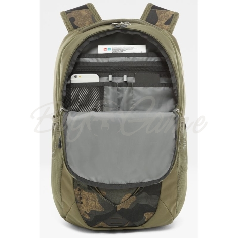 Рюкзак туристический THE NORTH FACE Jester цвет burnt olive green woods camo print / bog фото 4