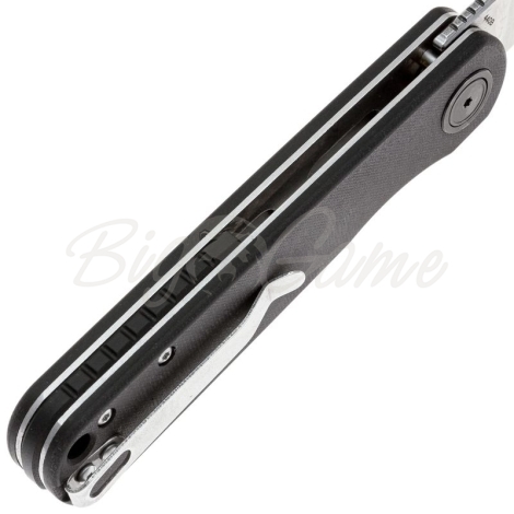 Нож складной полуавтоматический BOKER Braddock Black сталь 440B рукоять Стеклотекстолит G10 цв. Черный фото 4