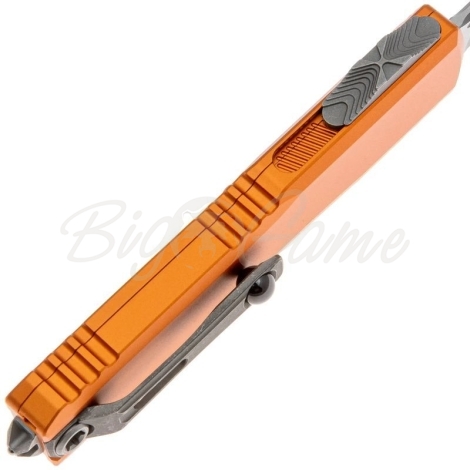 Нож складной автоматический MICROTECH Ultratech S/E Gen IV сталь M390MK рукоять Алюминий 6061-T6 цв. Оранжевый фото 4