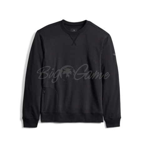 Толстовка SITKA Essential Crew Sweatshirt цвет Black фото 9