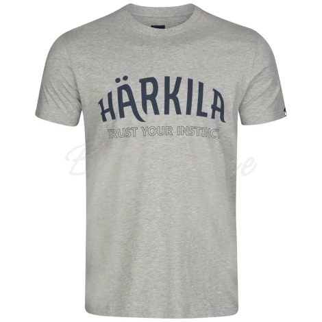 Футболка HARKILA Modi Melange S/S T-Shirt цвет Light grey melange фото 1