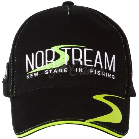 Бейсболка NORSTREAM с логотипом цв. черно-зеленый фото 2