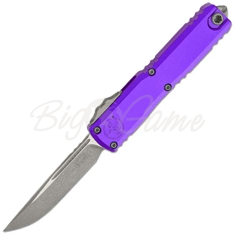 Нож складной автоматический MICROTECH Ultratech S/E Gen IV сталь M390MK рукоять Алюминий 6061-T6 цв. Фиолетовый фото 1