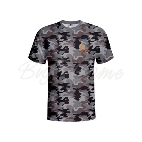 Футболка SAVAGE GEAR Simply Savage Camo T-shirt цвет Серый камуфляж фото 1