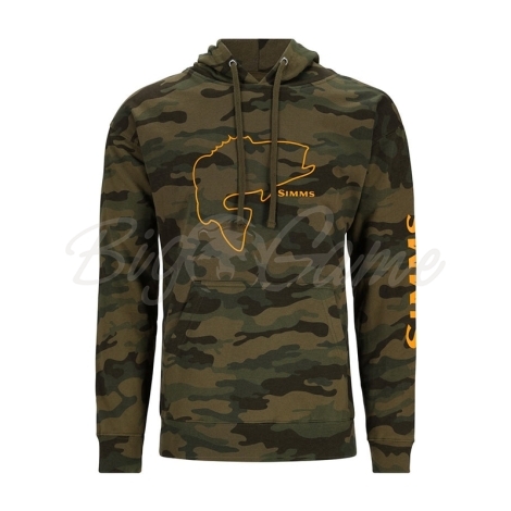 Толстовка SIMMS Bass Outline Hoody цвет Woodland Camo фото 1