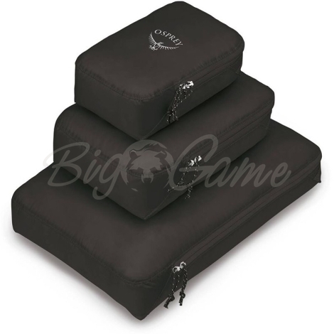 Комплект несессеров OSPREY Ultralight Packing Cube Set цвет Black фото 1