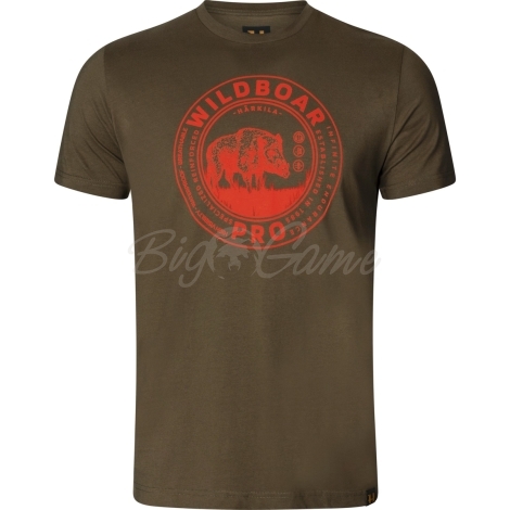 Футболка HARKILA Wildboar S/S T-Shirt цвет Willow green фото 1