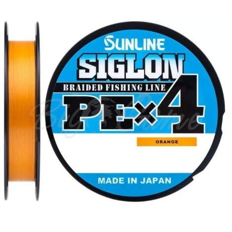 Плетенка SUNLINE Siglon PEx4 300 м цв. оранжевый 0,27 мм фото 1