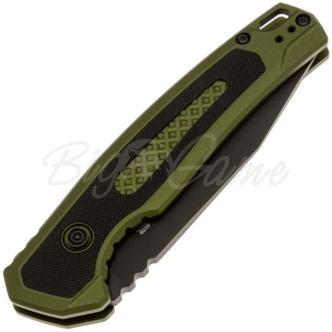 Нож складной автоматический KERSHAW Launch 21 сталь CPM M4 рукоять Алюминий 6061-T6 цв. Зеленый фото 2