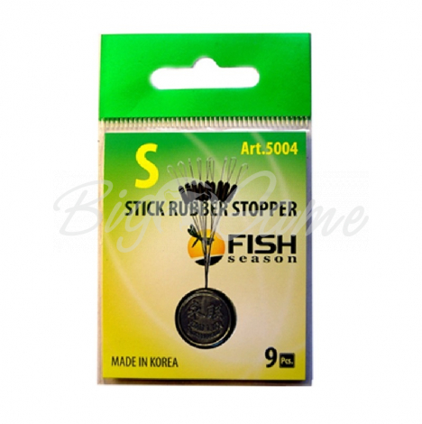 Стопор резиновый FISH SEASON 5004 Stick Rubber Stopper Цилиндр р. S (9 шт.) фото 1