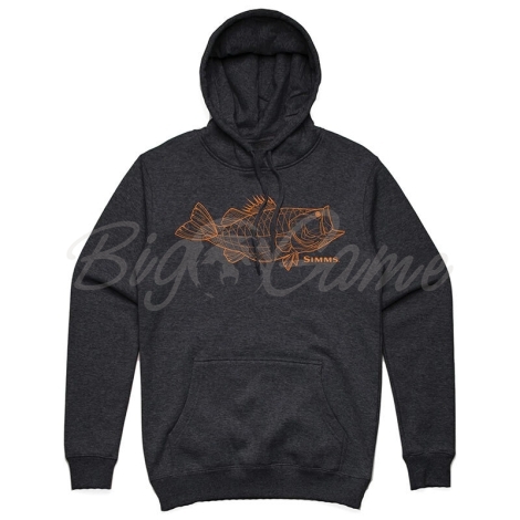 Толстовка SIMMS Bass Line Hoody CX цвет Charcoal Heather фото 1