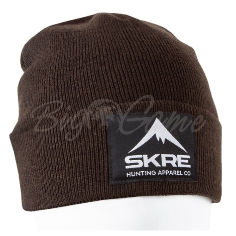 Шапка SKRE Cuffed Beanie цвет Коричневый фото 1