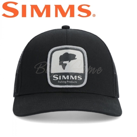 Кепка SIMMS Double Haul Icon Trucker цвет Bass Black фото 1