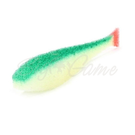 Поролоновая рыбка LEX Classic Fish NO 8 WGB (белое тело / зеленая спина / красный хвост) фото 1